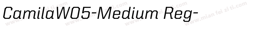 CamilaW05-Medium Reg字体转换